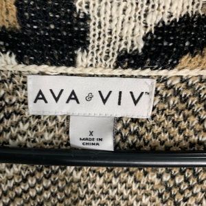 Ava and Viv Leopard Cardigan